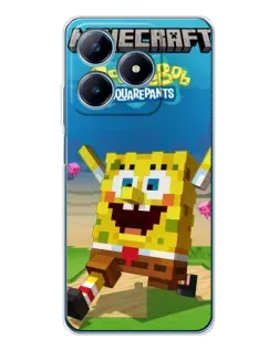 Чохол для Realme C61 з картинкою «Губка Боб Minecraft» Чохол для Realme C61 з картинкою «Губка Боб Minecraft»