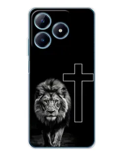 Чохол для Realme C61 з картинкою «Лев та Хрест» Чохол для Realme C61 з картинкою «Лев та Хрест»