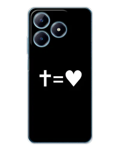 Чохол для Realme C61 з картинкою «Хрест та Серце» Чохол для Realme C61 з картинкою «Хрест та Серце»