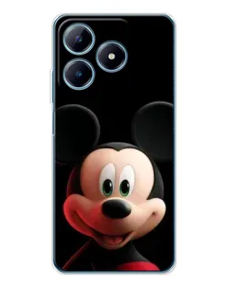 Чехол для Realme C61 с картинкой «Улыбающийся Микки Маус»