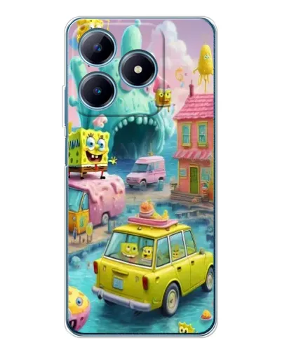 Чехол для Realme C61 с картинкой «Монстр-трак приключения» Чехол для Realme C61 с картинкой «Монстр-трак приключения»