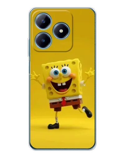 Чехол для Realme C61 с картинкой «Позитивный Губка Боб» Чехол для Realme C61 с картинкой «Позитивный Губка Боб»