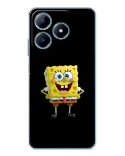 Чехол для Realme C61 с картинкой «Классический Губка Боб»