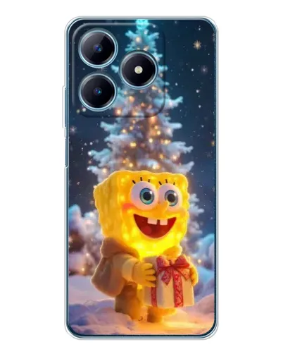 Чехол для Realme C61 с картинкой «Рождественский Спанч Боб» Чехол для Realme C61 с картинкой «Рождественский Спанч Боб»