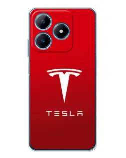 Чохол для Realme C61 з картинкою «Tesla Red Classic»