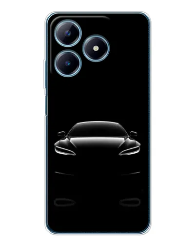 Чехол для Realme C61 с картинкой «Силуэт Tesla Night» Чехол для Realme C61 с картинкой «Силуэт Tesla Night»
