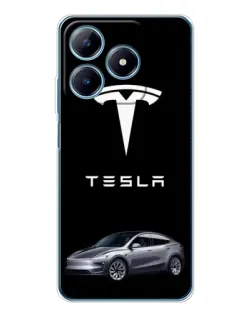 Чохол для Realme C61 з картинкою «Tesla Model Y»