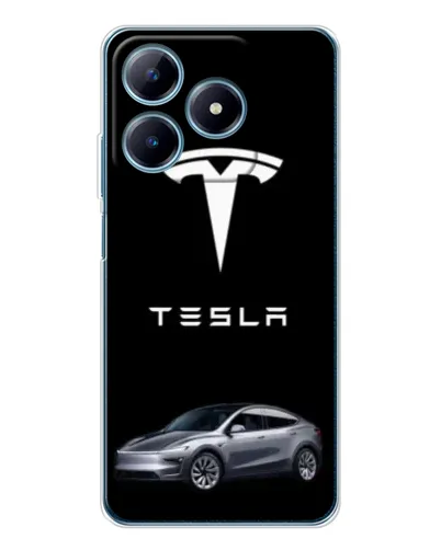 Чехол для Realme C61 с картинкой «Tesla Model Y» Чехол для Realme C61 с картинкой «Tesla Model Y»