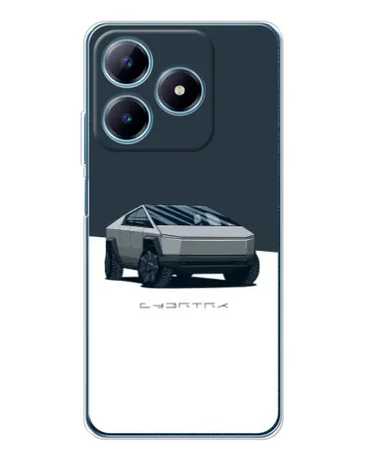 Чехол для Realme C61 с картинкой «Серебристый Cybertruck Tesla» Чехол для Realme C61 с картинкой «Серебристый Cybertruck Tesla»