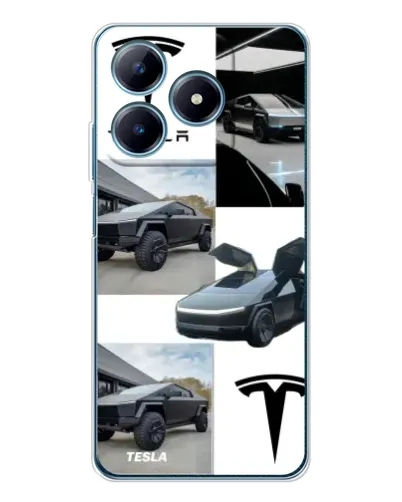 Чехол для Realme C61 с картинкой «Коллаж Cybertruck Tesla» Чехол для Realme C61 с картинкой «Коллаж Cybertruck Tesla»