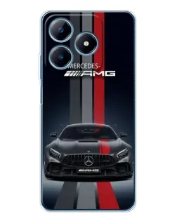 Чохол для Realme C61 з картинкою «Mercedes — білий карбон» Чохол для Realme C61 з картинкою «Mercedes — білий карбон»