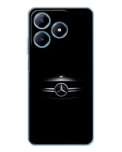 Чехол для Realme C61 с картинкой «Mercedes — абстрактные линии»