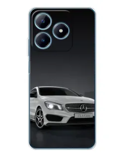 Чехол для Realme C61 с картинкой «Mercedes AMG GT Silver»