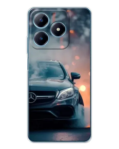 Чехол для Realme C61 с картинкой «Mercedes — ночной город» Чехол для Realme C61 с картинкой «Mercedes — ночной город»
