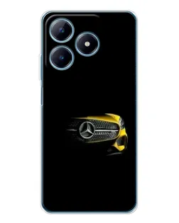 Чехол для Realme C61 с картинкой «Mercedes — ретро стиль»