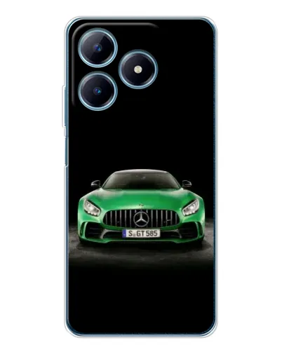 Чехол для Realme C61 с картинкой «Mercedes — неоновый лого» Чехол для Realme C61 с картинкой «Mercedes — неоновый лого»