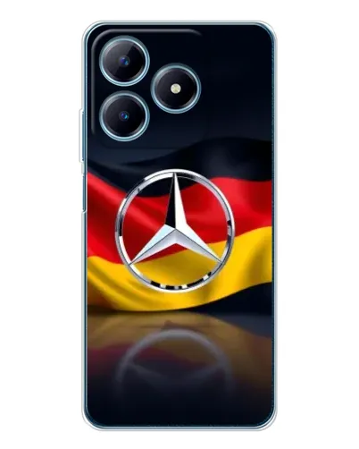 Чехол для Realme C61 с картинкой «Mercedes — флаг Германии» Чехол для Realme C61 с картинкой «Mercedes — флаг Германии»