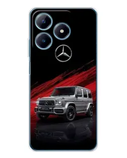 Чехол для Realme C61 с картинкой «Mercedes G-Class красный»