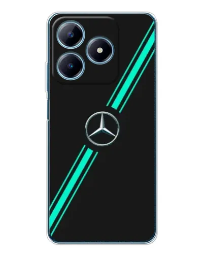 Чехол для Realme C61 с картинкой «Спортивные линии Mercedes» Чехол для Realme C61 с картинкой «Спортивные линии Mercedes»