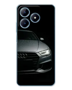 Чехол для Realme C61 с картинкой «Audi — детализация кузова»
