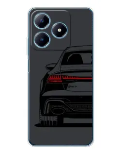 Чехол для Realme C61 с картинкой «Задняя часть Audi — арт»