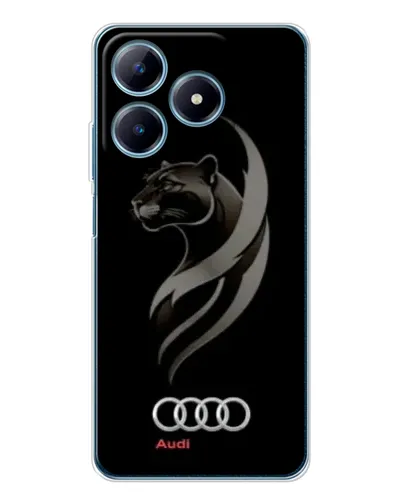 Чехол для Realme C61 с картинкой «Графика — пантера и Audi» Чехол для Realme C61 с картинкой «Графика — пантера и Audi»