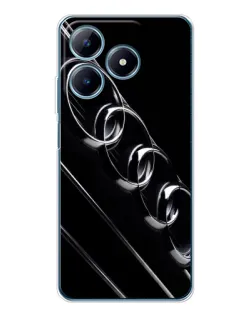 Чехол для Realme C61 с картинкой «Audi — абстрактные кольца»