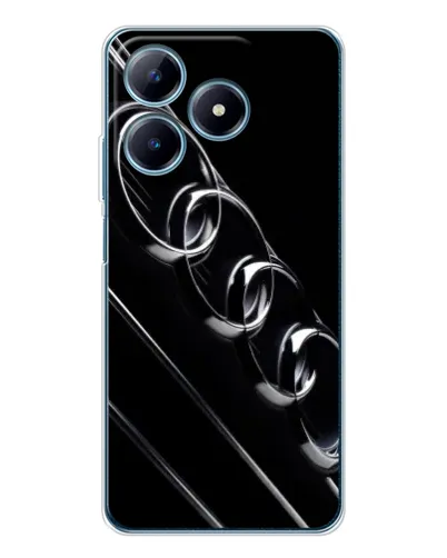 Чехол для Realme C61 с картинкой «Audi — абстрактные кольца» Чехол для Realme C61 с картинкой «Audi — абстрактные кольца»