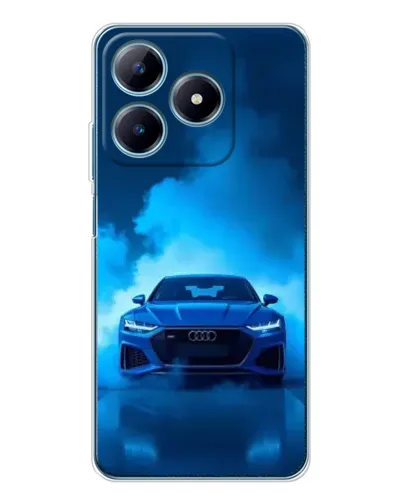Чехол для Realme C61 с картинкой «Audi — голубая энергия» Чехол для Realme C61 с картинкой «Audi — голубая энергия»
