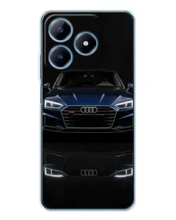 Чехол для Realme C61 с картинкой «Audi — ночное отражение»