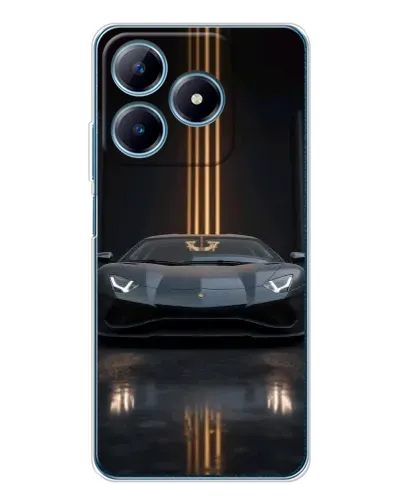 Чехол для Realme C61 с картинкой «Lamborghini золотые линии» Чехол для Realme C61 с картинкой «Lamborghini золотые линии»