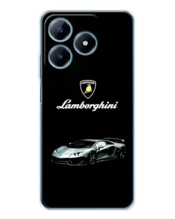 Чехол для Realme C61 с картинкой «Логотип Lamborghini классика»