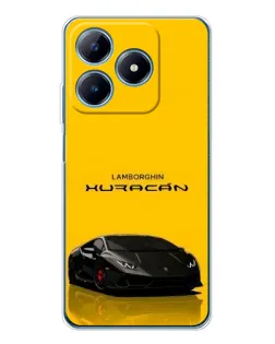 Чехол для Realme C61 с картинкой «Lamborghini Huracan черный»