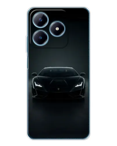 Чехол для Realme C61 с картинкой «Черный Lamborghini Aventador» Чехол для Realme C61 с картинкой «Черный Lamborghini Aventador»