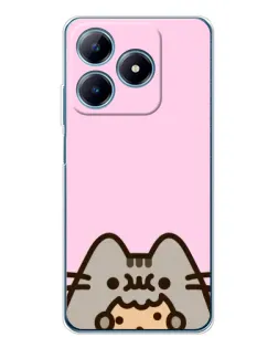 Чохол для Realme C61 з картинкою «Pusheen та печиво» Чохол для Realme C61 з картинкою «Pusheen та печиво»