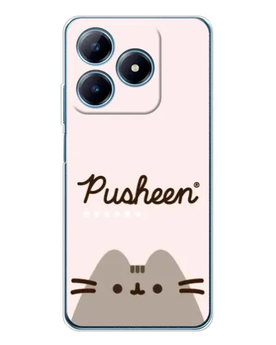 Чохол для Realme C61 з картинкою «Pusheen логотип» Чохол для Realme C61 з картинкою «Pusheen логотип»