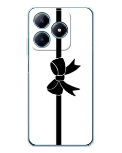 Чехол для Realme C61 с картинкой «Вертикальный бант»