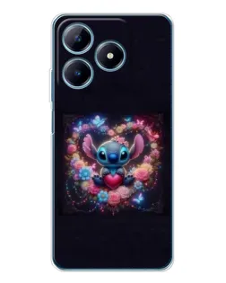 Чохол для Realme C61 з картинкою «Stitch у квітах» Чохол для Realme C61 з картинкою «Stitch у квітах»