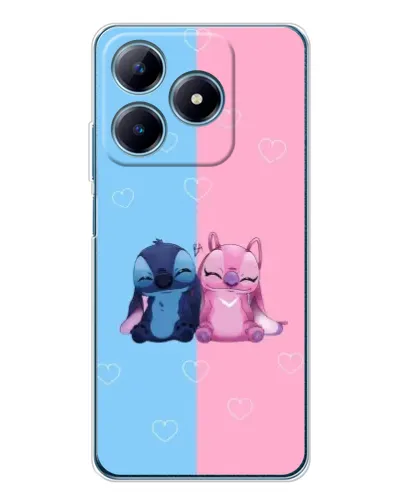 Чохол для Realme C61 з картинкою «Stitch та Angel Love» Чохол для Realme C61 з картинкою «Stitch та Angel Love»