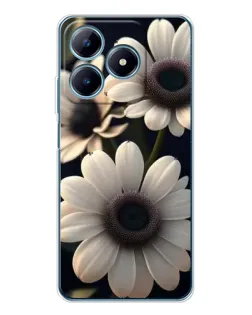 Чехол для Realme C61 с картинкой «Белые маргаритки макро» Чехол для Realme C61 с картинкой «Белые маргаритки макро»