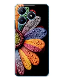 Чехол для Realme C61 с картинкой «Радужный цветок» Чехол для Realme C61 с картинкой «Радужный цветок»