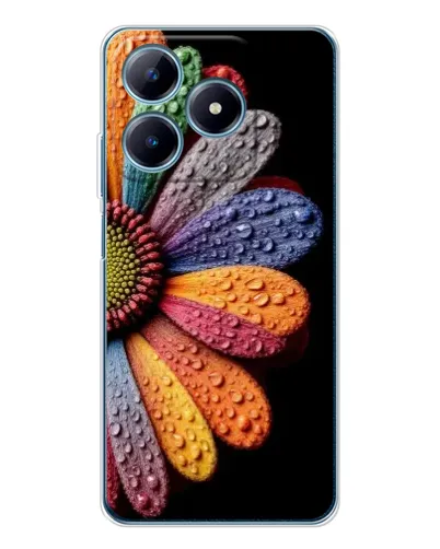 Чехол для Realme C61 с картинкой «Радужный цветок» Чехол для Realme C61 с картинкой «Радужный цветок»