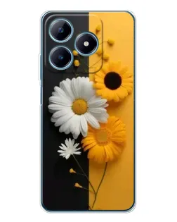Чехол для Realme C61 с картинкой «Подсолнух и ромашка» Чехол для Realme C61 с картинкой «Подсолнух и ромашка»