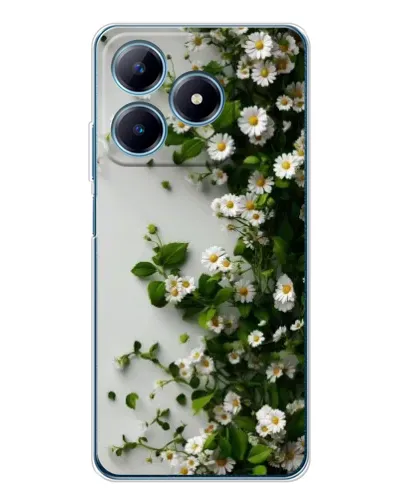 Чехол для Realme C61 с картинкой «Ветка мелких белых цветов» Чехол для Realme C61 с картинкой «Ветка мелких белых цветов»