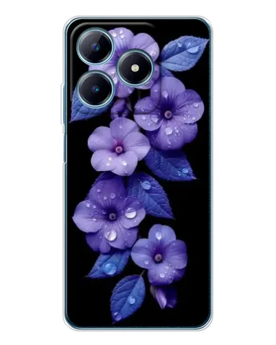 Чехол для Realme C61 с картинкой «Фиолетовые цветы с росою» Чехол для Realme C61 с картинкой «Фиолетовые цветы с росою»
