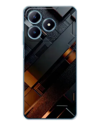 Чохол для Realme C61 з картинкою «Чорні геометричні блоки» Чохол для Realme C61 з картинкою «Чорні геометричні блоки»