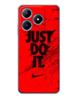 Чехол для Realme C63 4G с картинкой «Nike Just Do It» Чехол для Realme C63 4G с картинкой «Nike Just Do It»