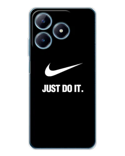 Чехол для Realme C63 4G с картинкой «Классический принт Nike» Чехол для Realme C63 4G с картинкой «Классический принт Nike»