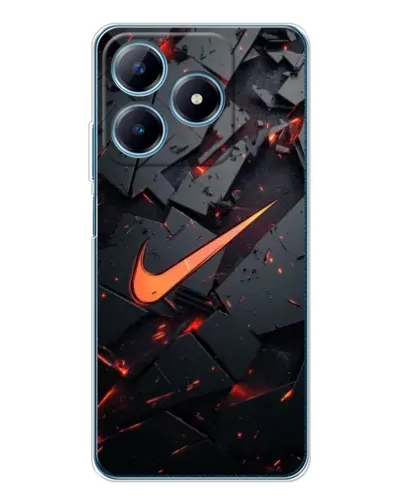 Чехол для Realme C63 4G с картинкой «Nike — эффект разломов» Чехол для Realme C63 4G с картинкой «Nike — эффект разломов»