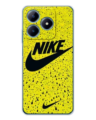 Чехол для Realme C63 4G с картинкой «Желтый текстурный Nike» Чехол для Realme C63 4G с картинкой «Желтый текстурный Nike»